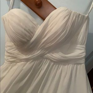 White Knee Length Cocktail Dress